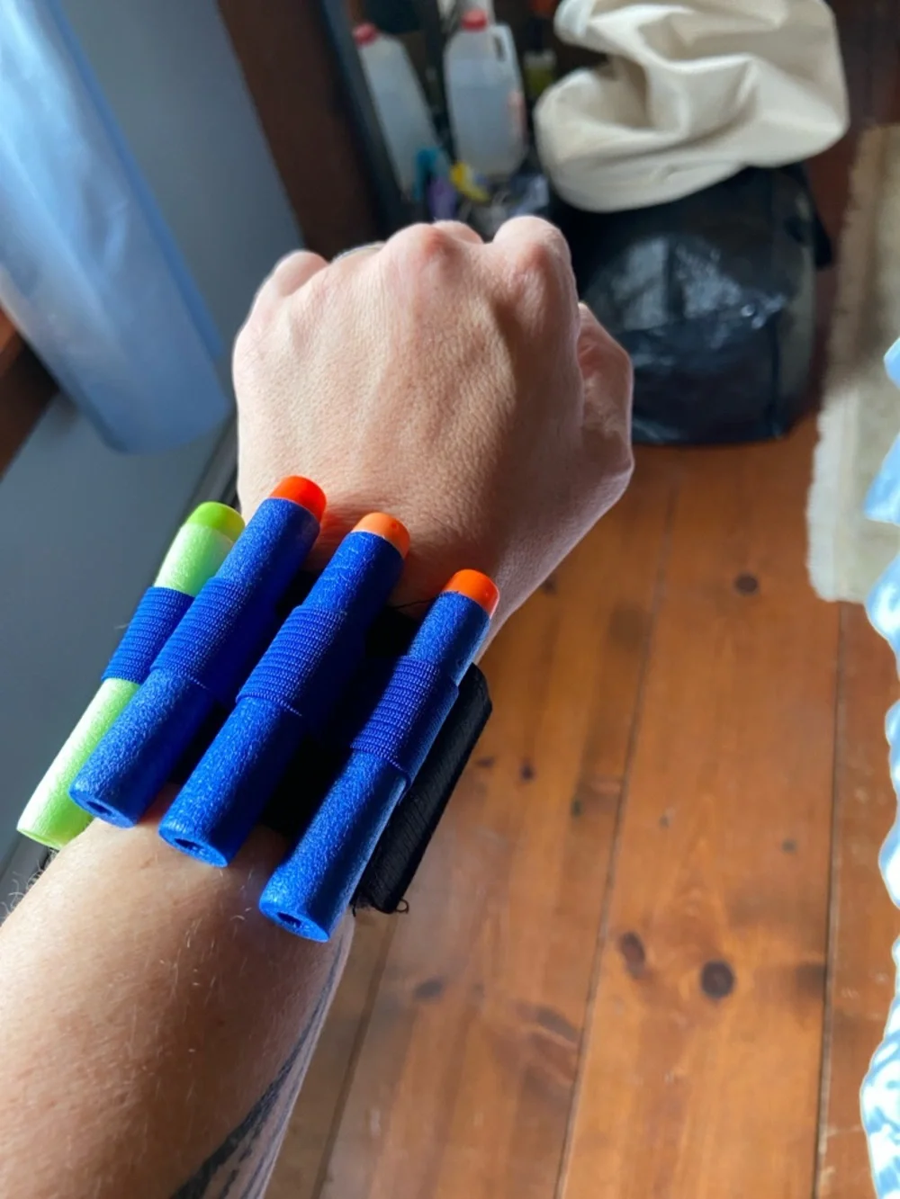 Nerf Bundle - 45 Darts + Battle Vest & Multi Dart Wrist Holder
